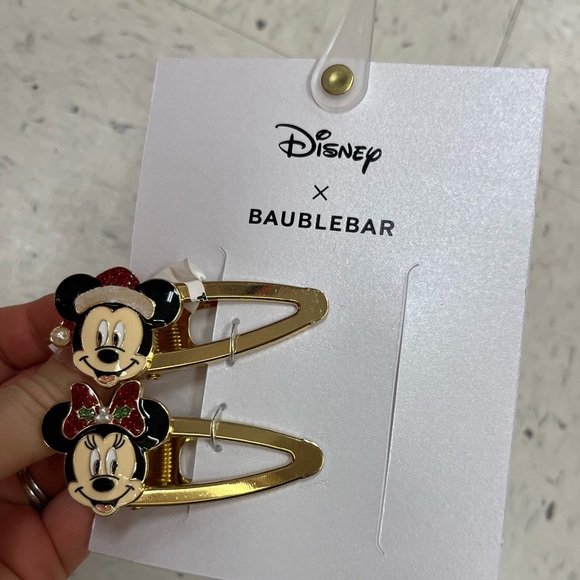 NWT ?❤️ Baublebar x Disney Mickey and Minnie Mouse hair barrettes main image 9